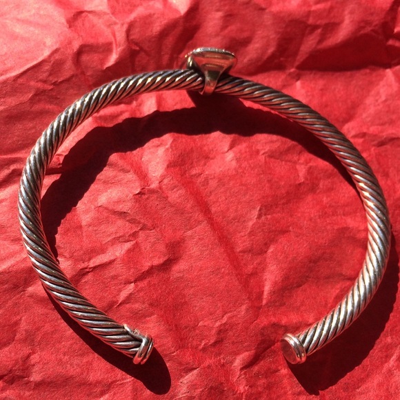 David Yurman SMKY QTZ/pave diamond bracelet💎 - Picture 3 of 4